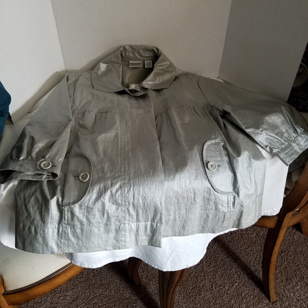 Metallic Gray Jacket